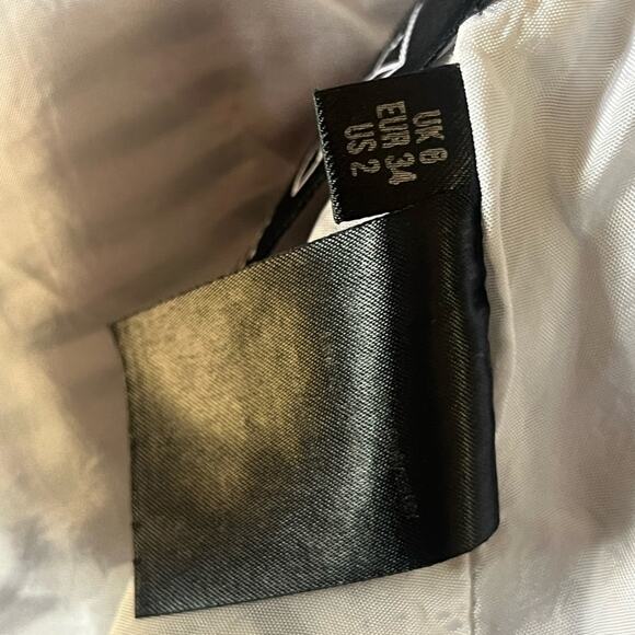 Deborah Lyons Ashley Midi Dress 2 Black Striped Crepe Luxury Old Money Ladylike - Picture 10 of 10